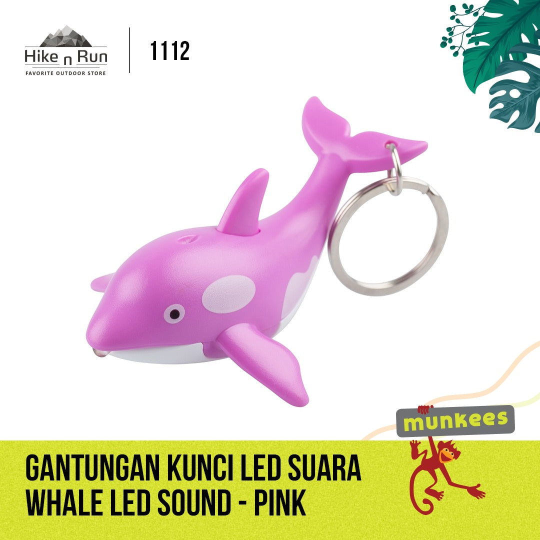 Gantungan Kunci Munkees 1111-1113 LED Keychain With Animal Sound