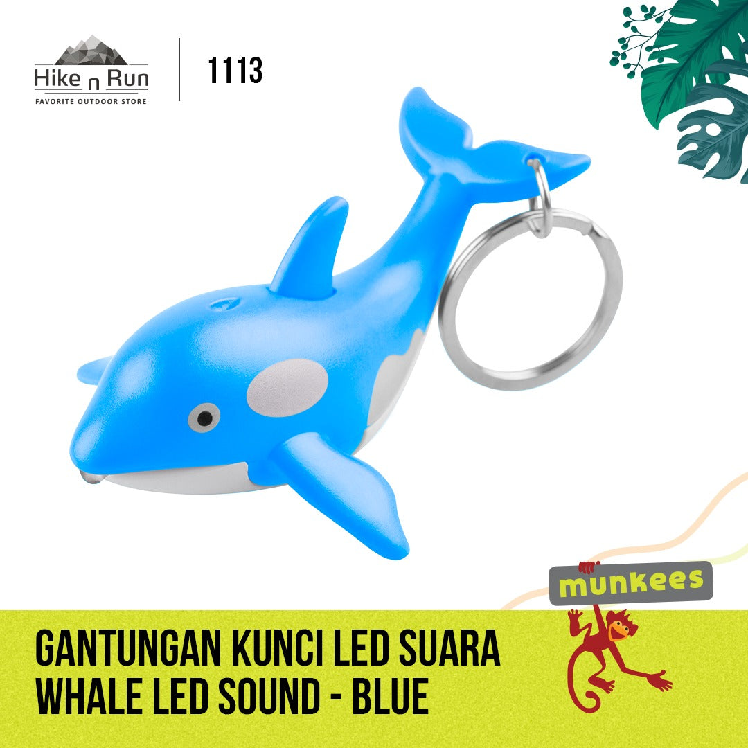 Gantungan Kunci Munkees 1111-1113 LED Keychain With Animal Sound