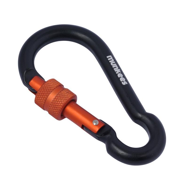 Carabiner Munkees 3247 Pear Shape With Screw Lock 7cm