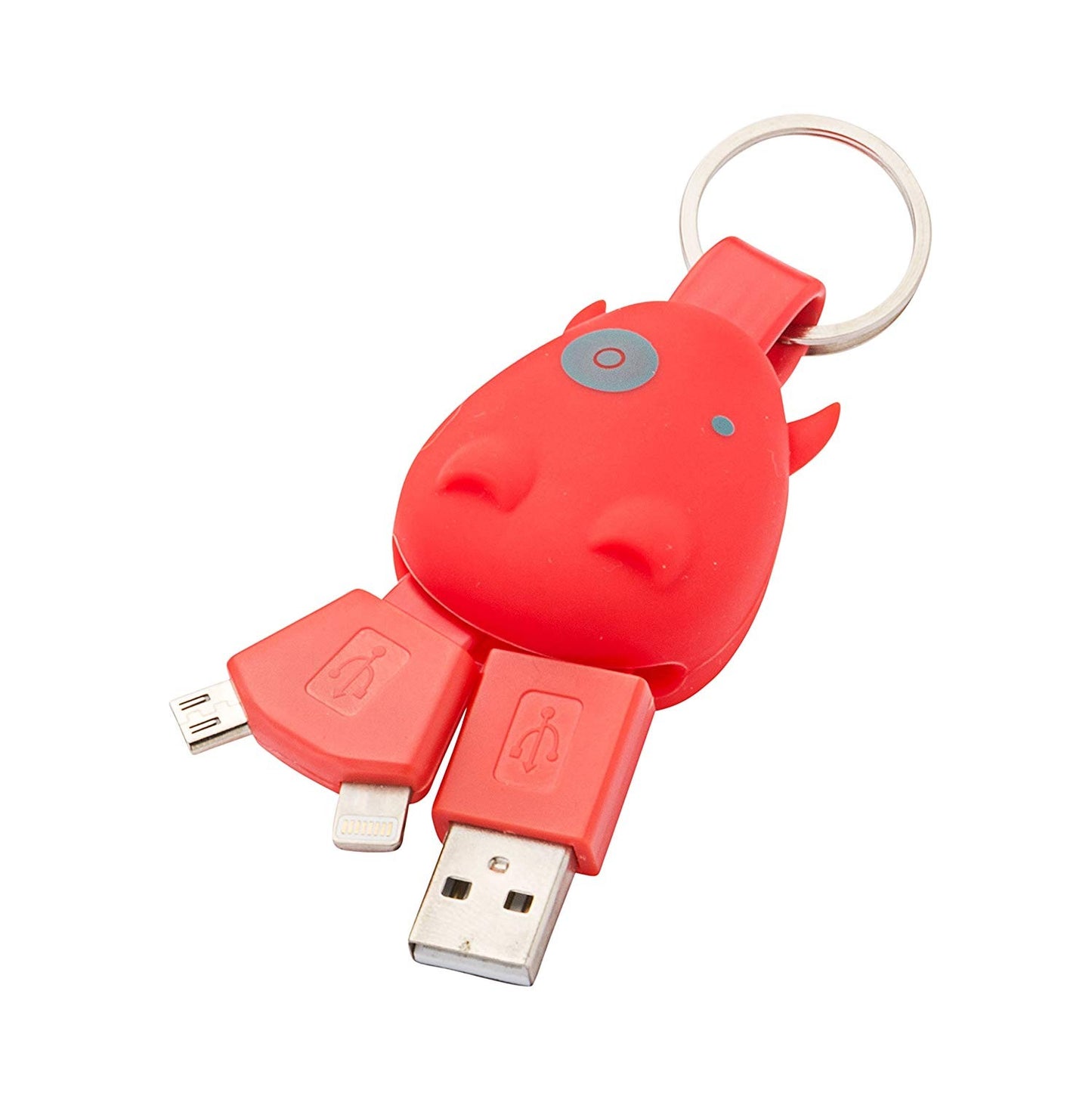 Gantungan Kunci Munkees 3701 With USB Key Ring Smart Charger Type C