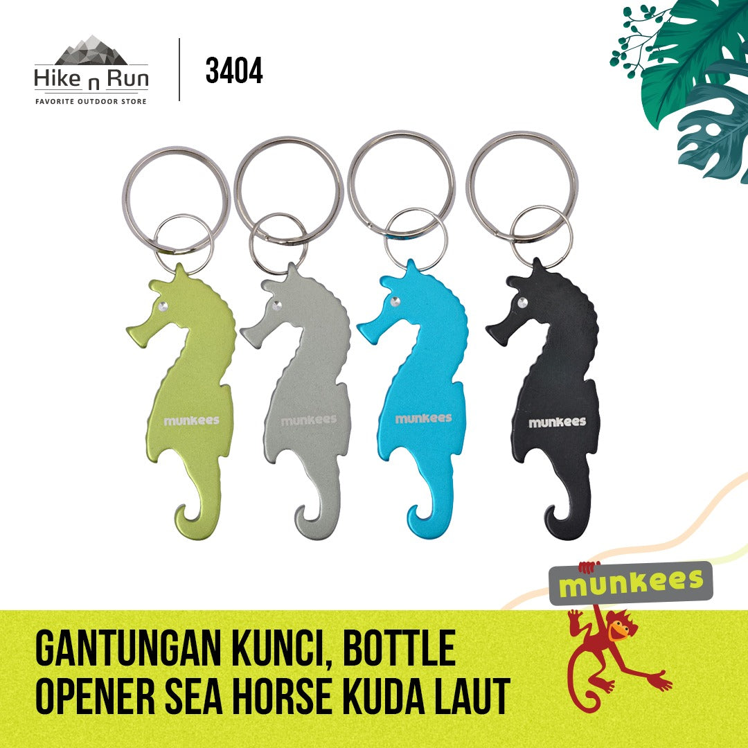 Pembuka Botol Munkees 3404 Bottle Opener Sea Horse Keychain