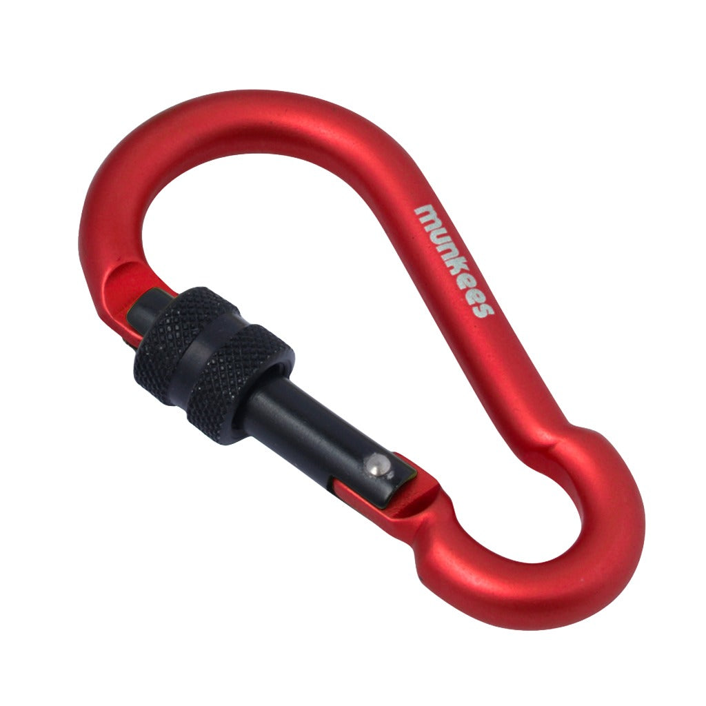 Carabiner Munkees 3247 Pear Shape With Screw Lock 7cm