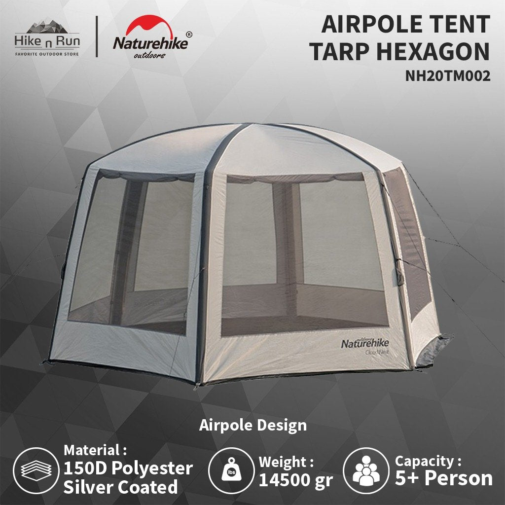 Tenda Glamping Naturehike NH20TM002 Airpole Tent Tarp Hexagonal