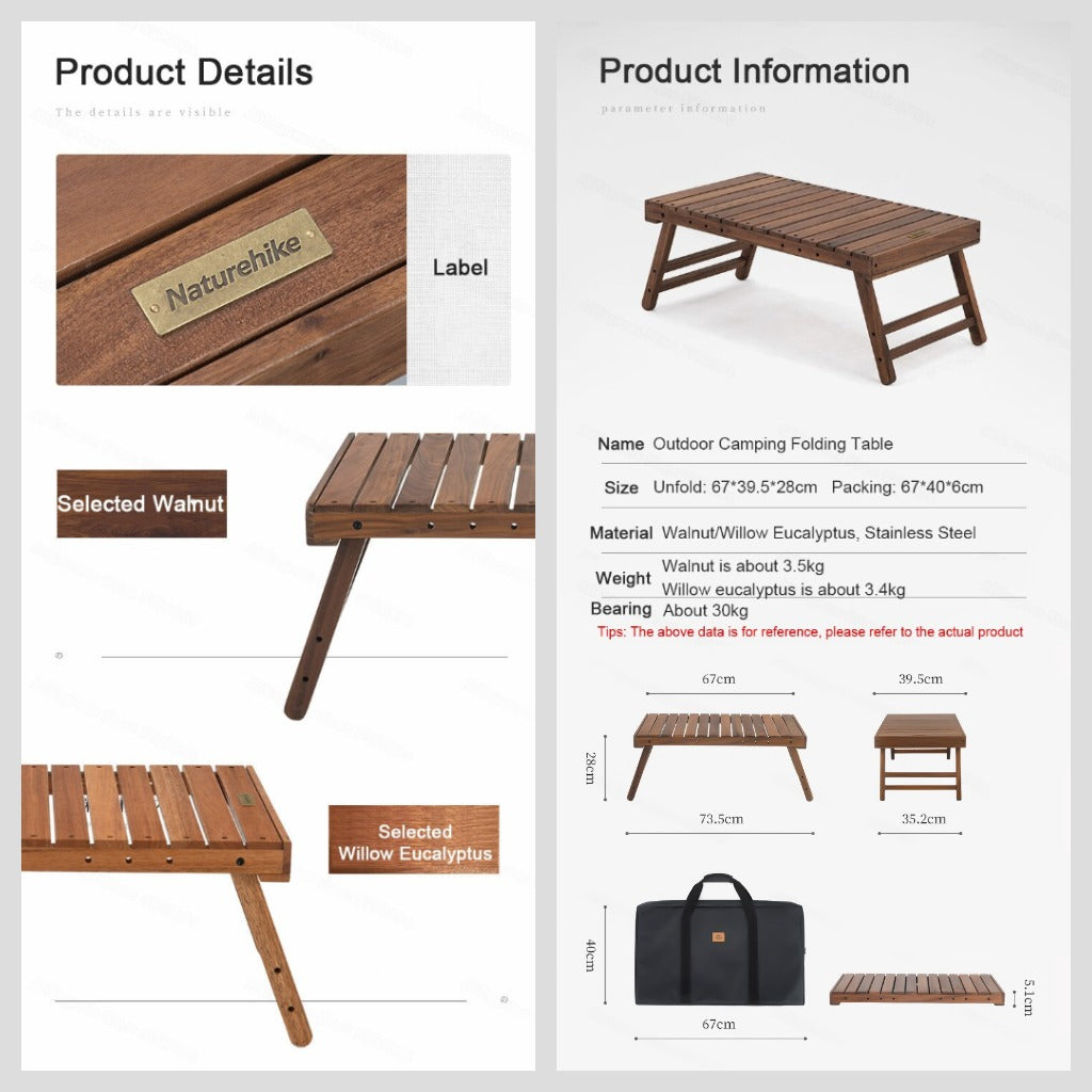 Meja Lipat Naturehike NH20JJ031 Camp Folding Table