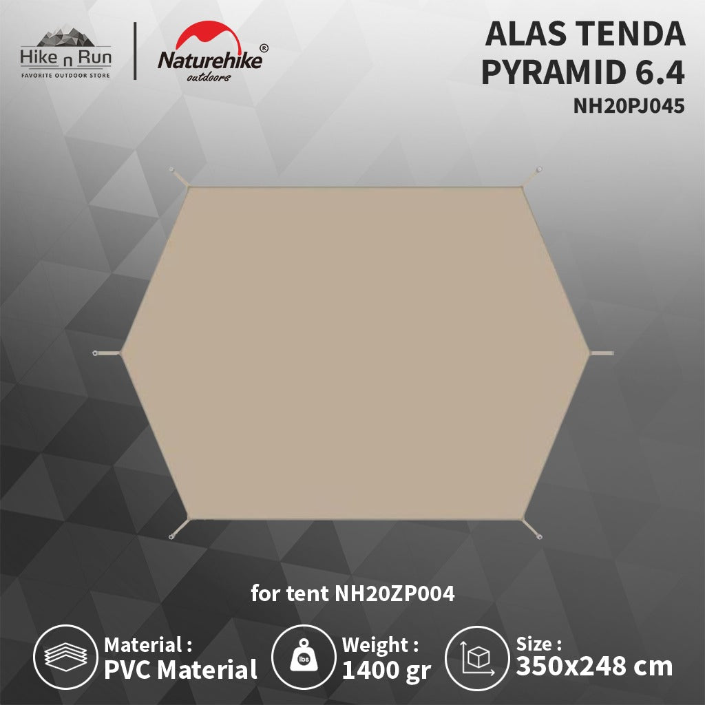 Alas Tenda Pyramid Naturehike NH20PJ045 Brighten Tent 6.4 Footprint