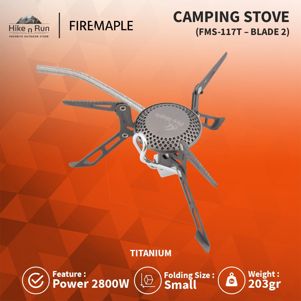 Kompor Lipat Camping Firemaple FMS-117T Blade Titanium Stove