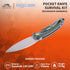 Pisau Lipat Shieldon Bulbasaur Sanding Pocket Knife 9061G-N