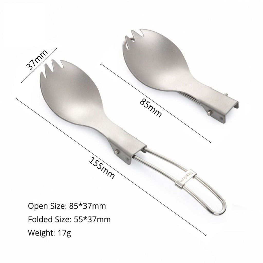 Alat Makan Camping Firemaple FMT-T61 Titanium Cutlery